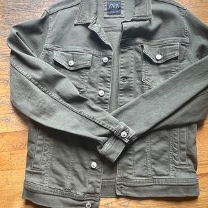 Men's Zara Jacket (Military Green Color)  L
